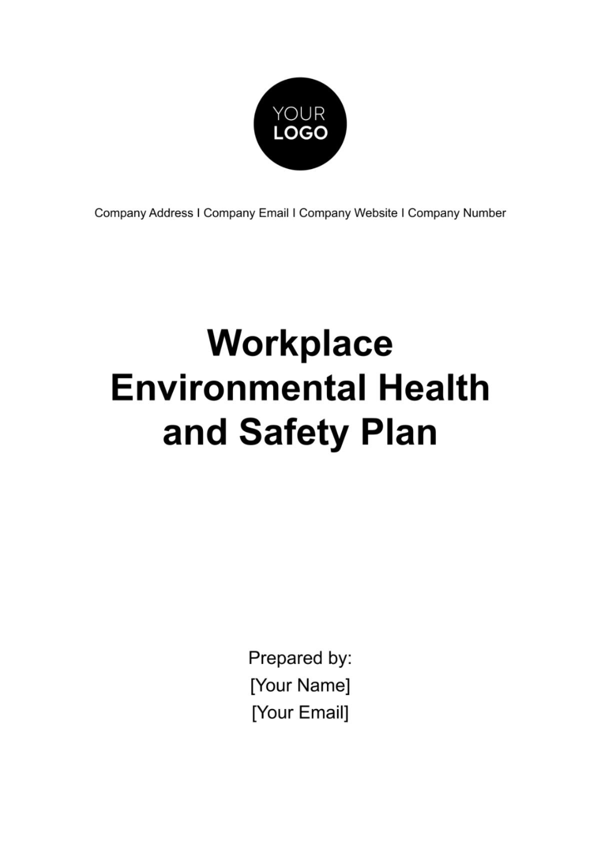 Workplace Environmental Health and Safety Plan Template - Edit Online & Download