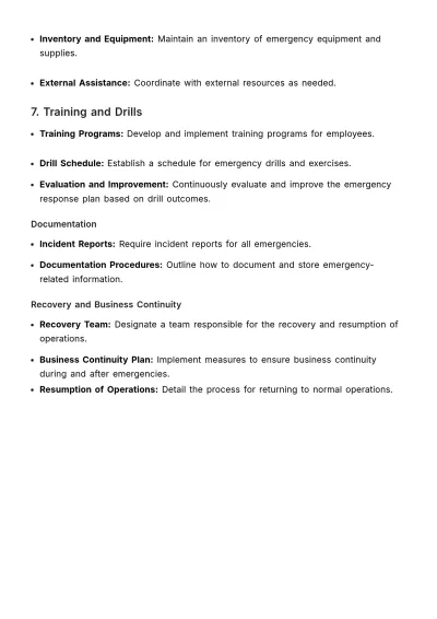 Free Crisis Management Emergency Plan Template to Edit Online