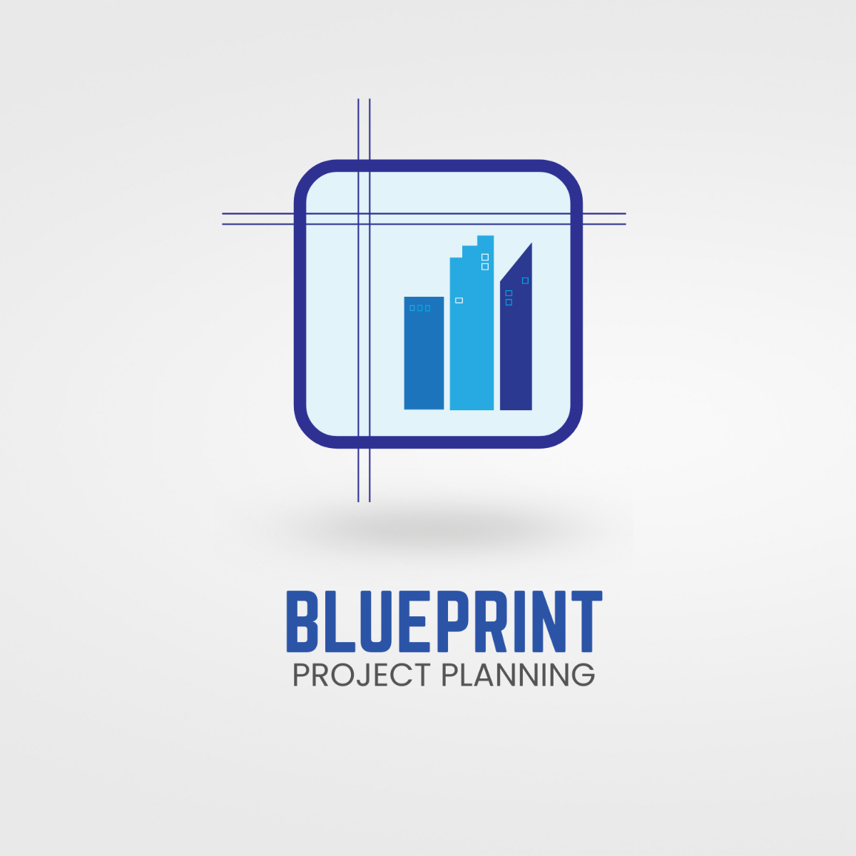 Free Project Planning Blueprint Logo Template