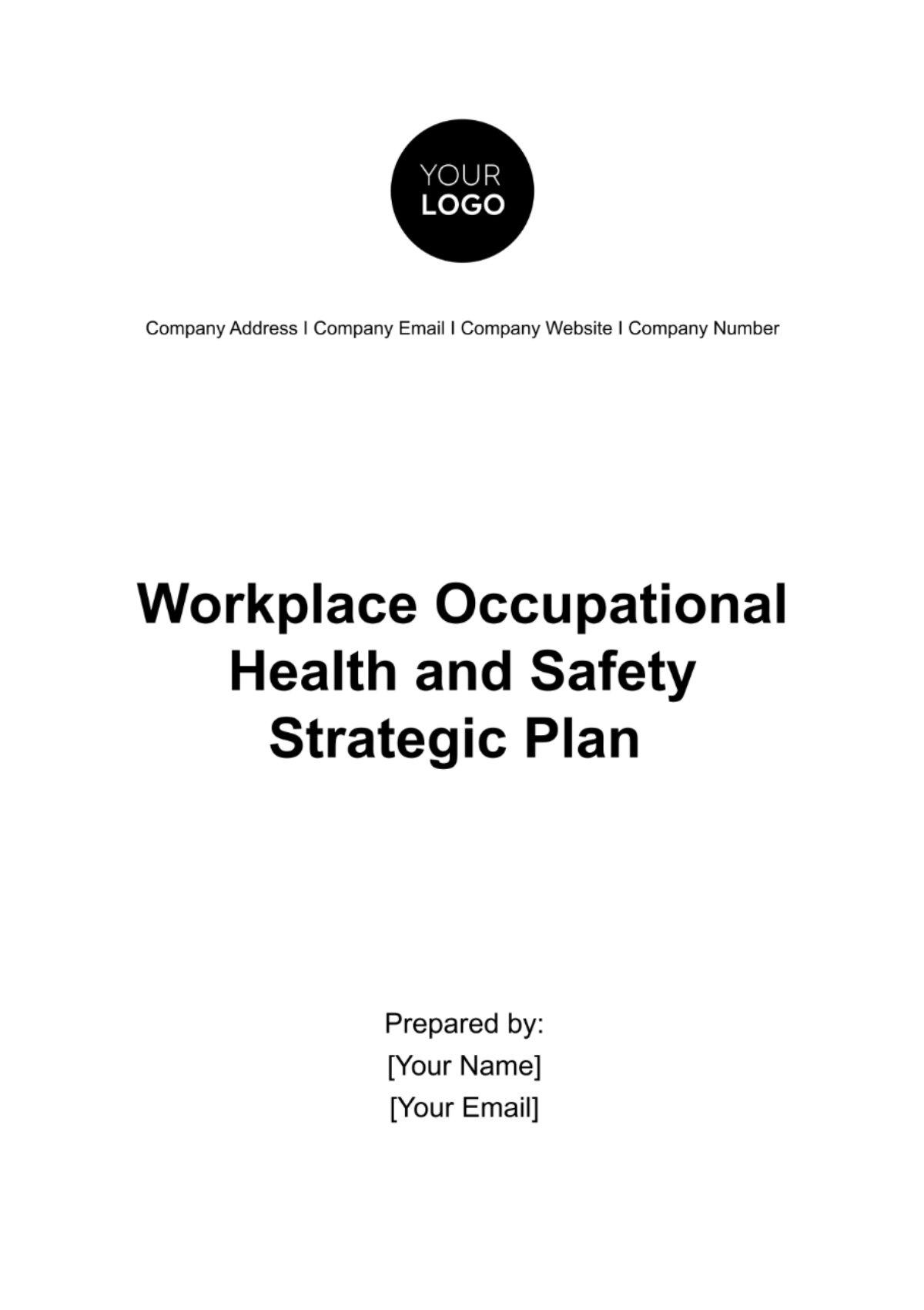Free Workplace Occupational Health and Safety Strategic Plan Template