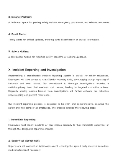 Free Workplace Occupational Health and Safety Strategic Plan Template to Edit Online