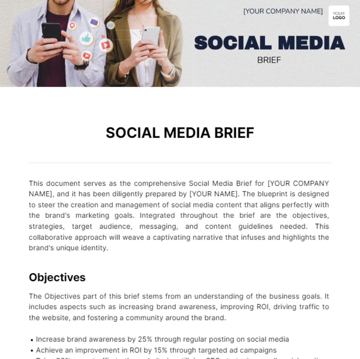 Social Media Brief Template