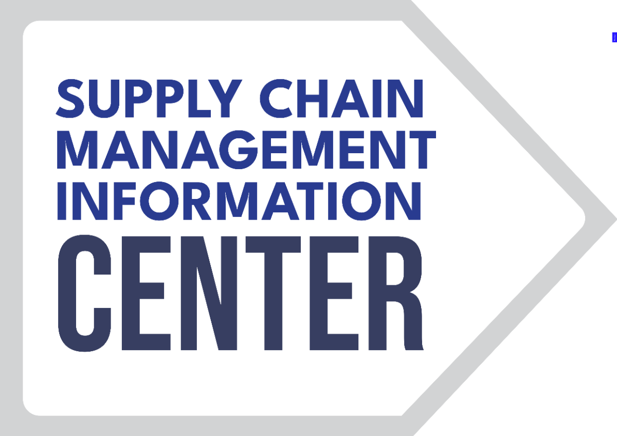 Supply Chain Management Information Center Signage Template