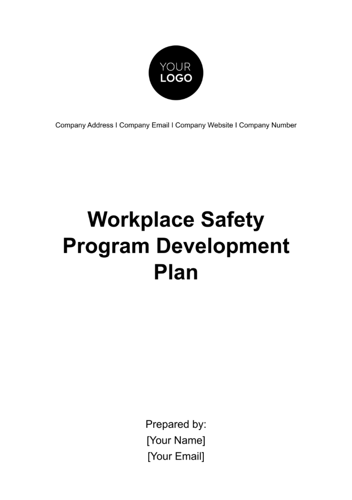 Workplace Safety Program Development Plan Template