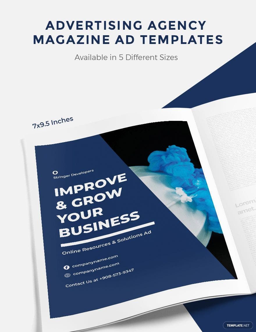 Advertising Agency Magazine Ads Template