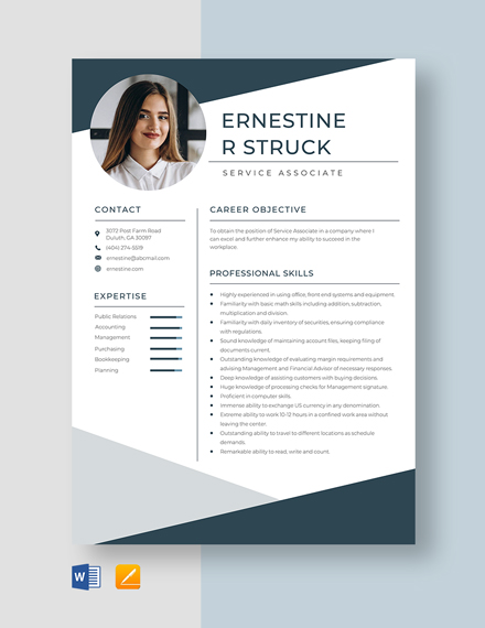 Free Project Associate Resume - Download in Word, Apple Pages ...