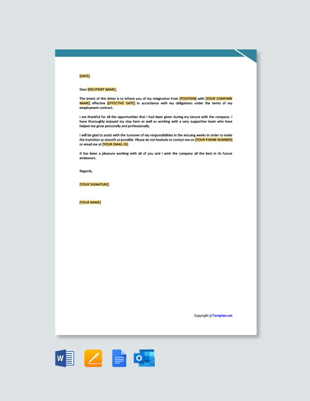 Official Statement Letter Template - Google Docs, Word, Apple Pages ...