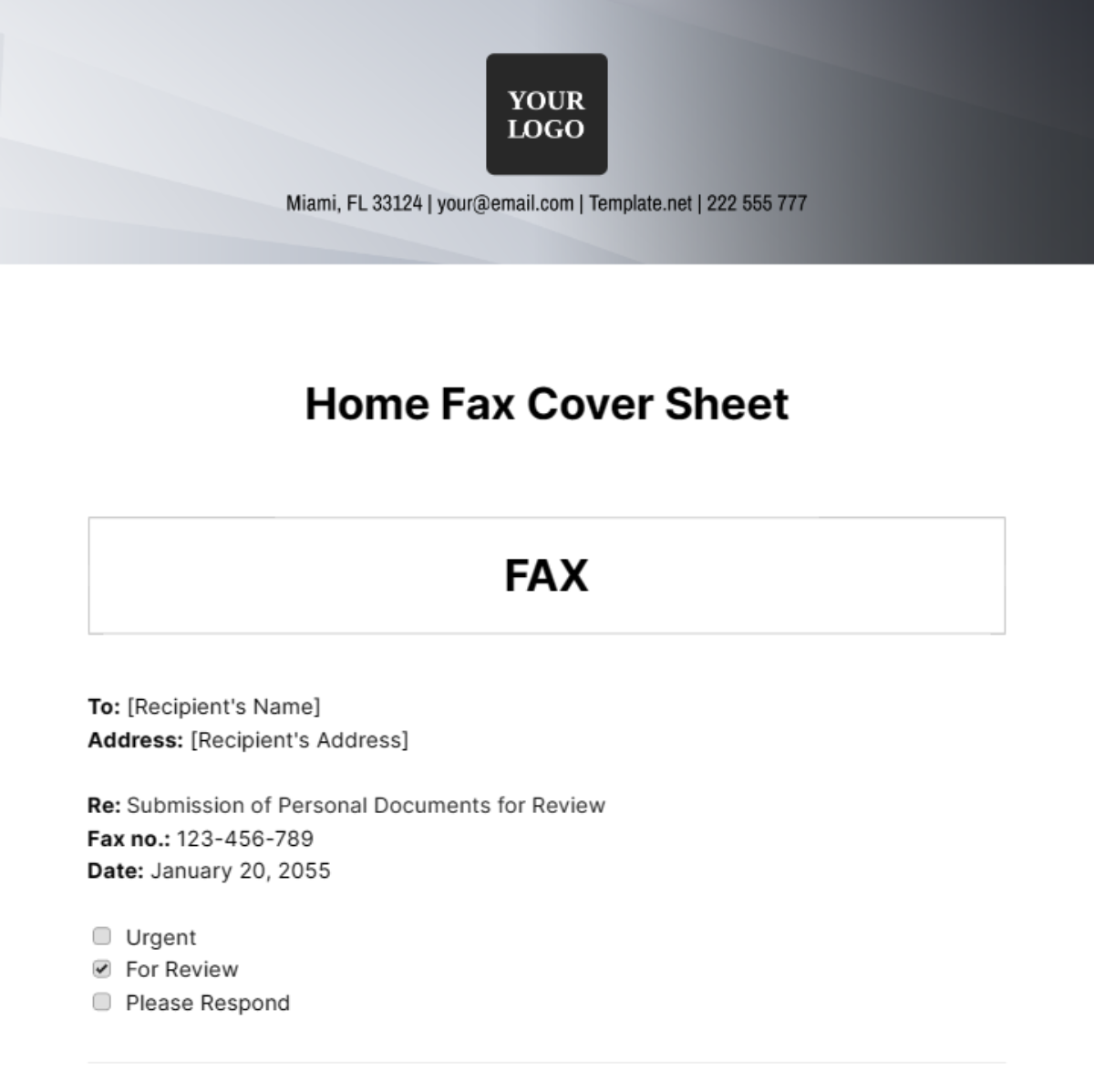 Timekeeping Request Fax Sheet Template - Edit Online & Download Example ...