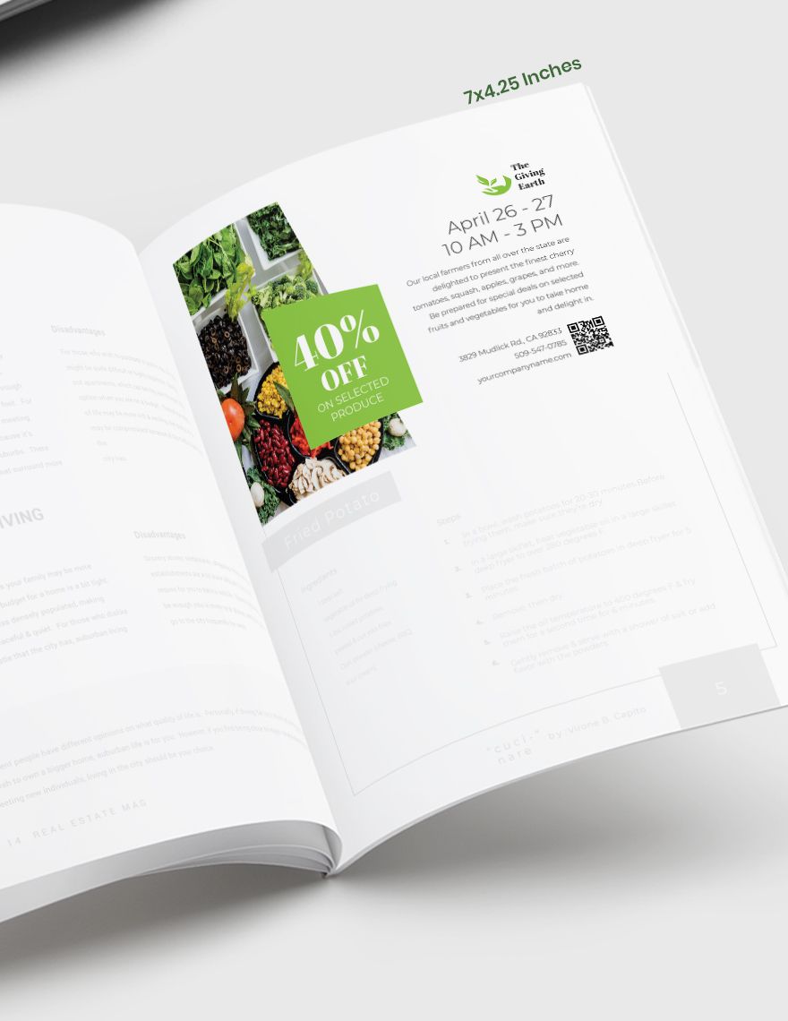 Agriculture Magazine Ads Template