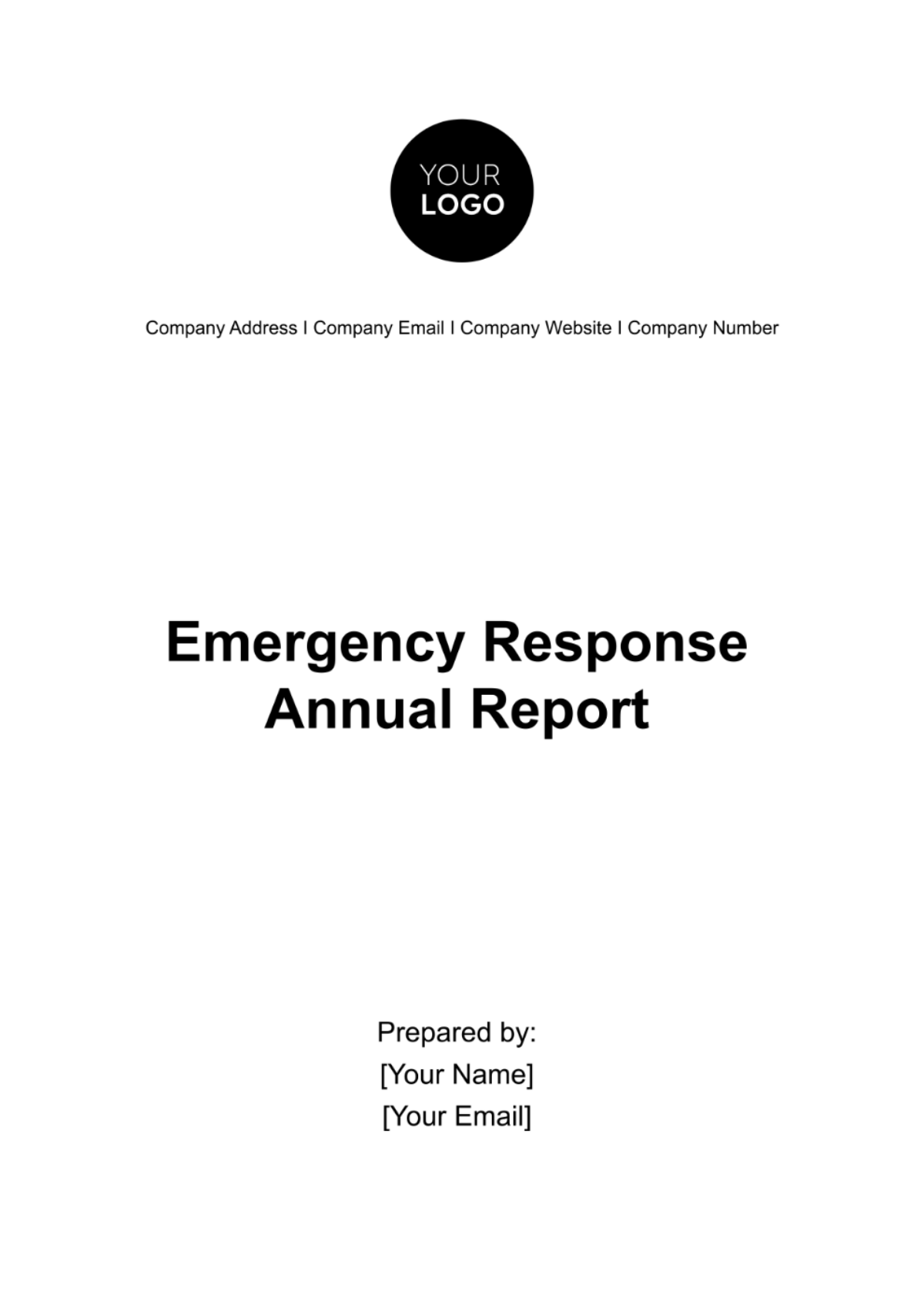 Free Emergency Response Annual Report Template