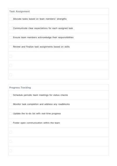 Free Online To Do List Template to Edit Online