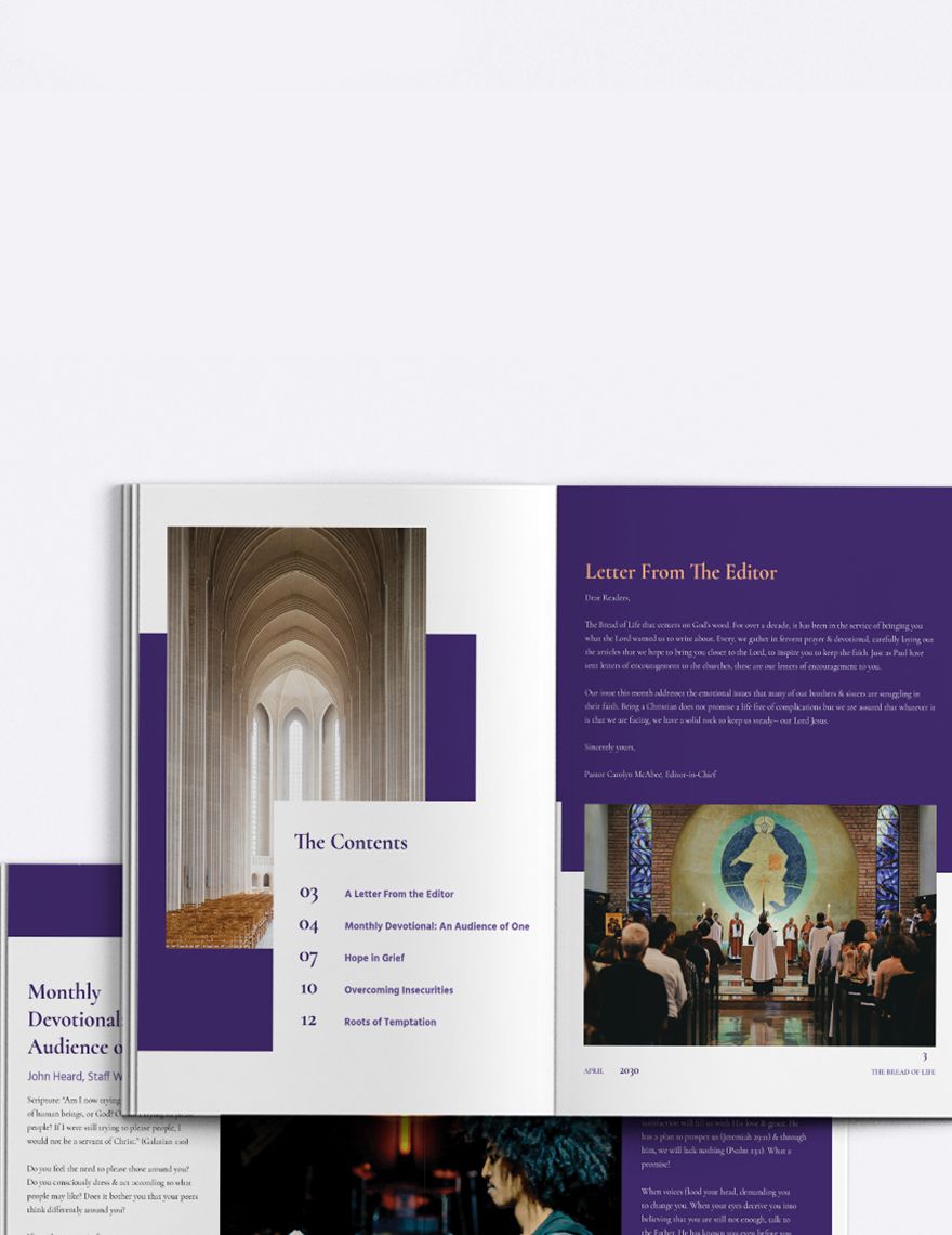 Elegant Church Magazine Template