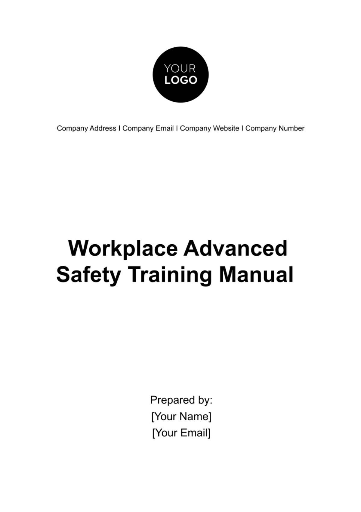 Workplace Advanced Safety Training Manual Template - Edit Online & Download