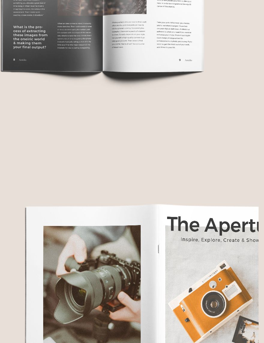 Commercial Photography Magazine Template
