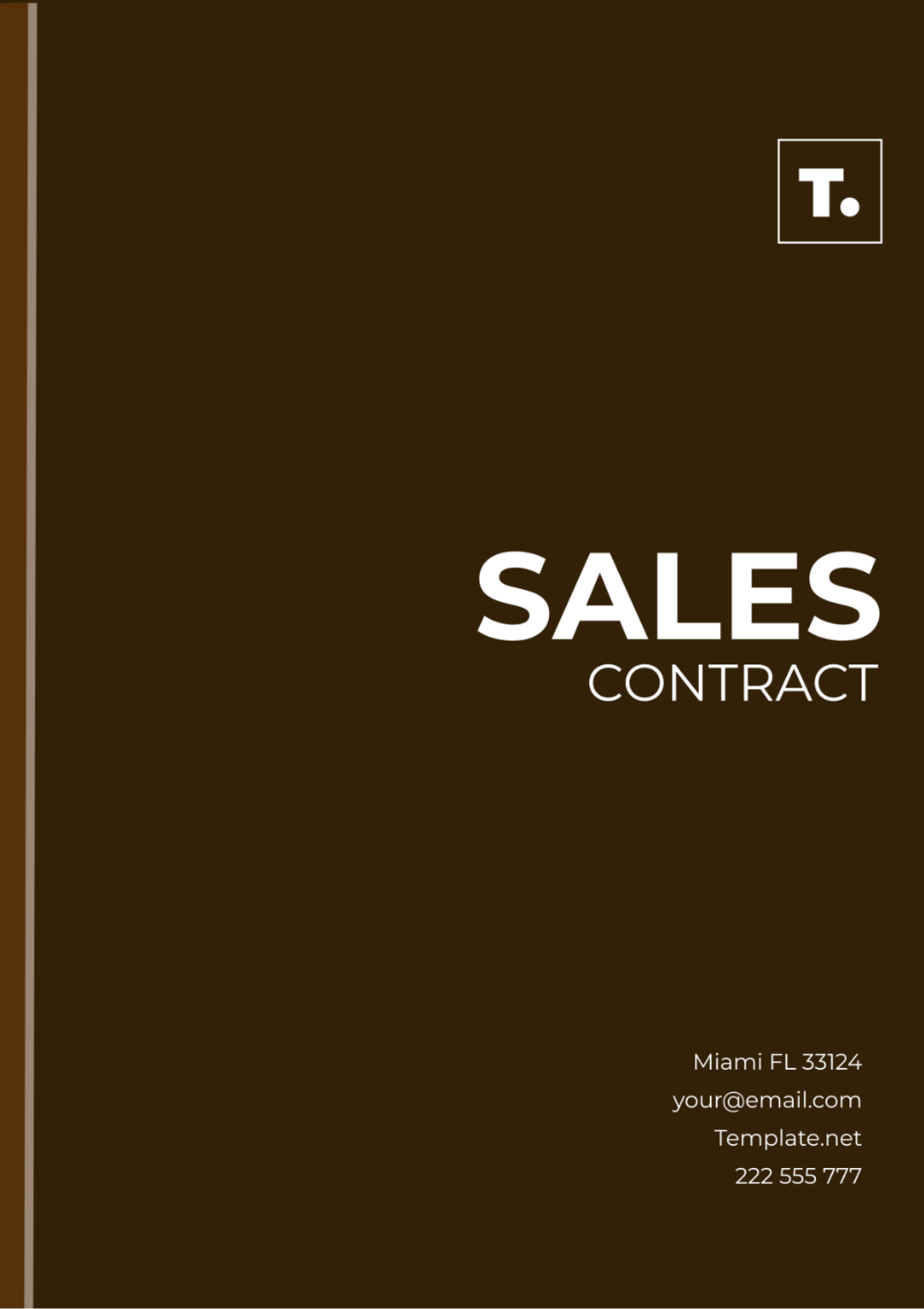 Sales Contract Template - Edit Online & Download