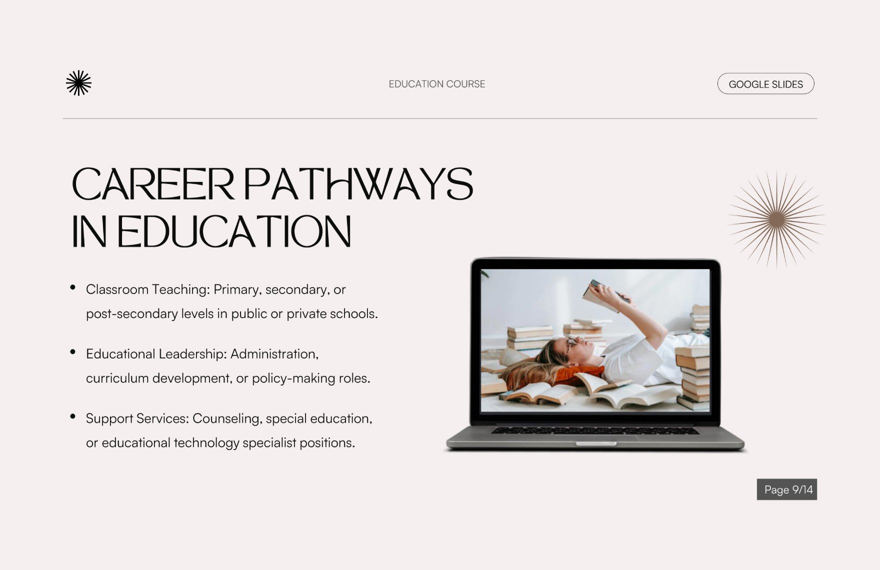 Education Course Google Slides Template
