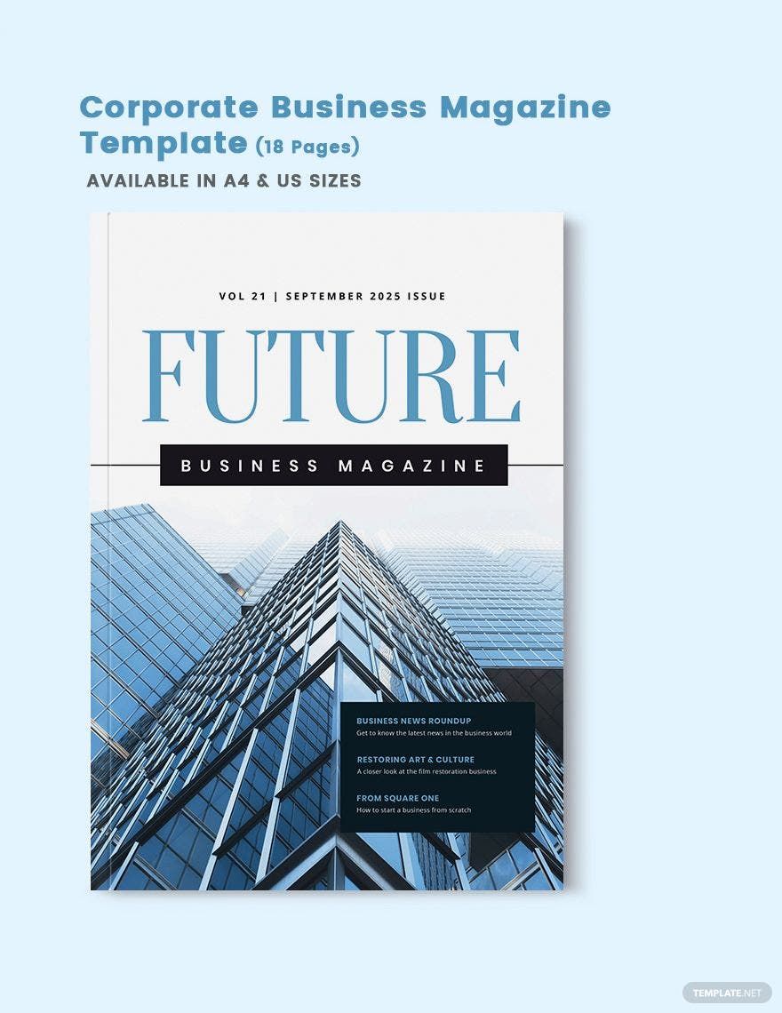 Corporate Business Magazine Template