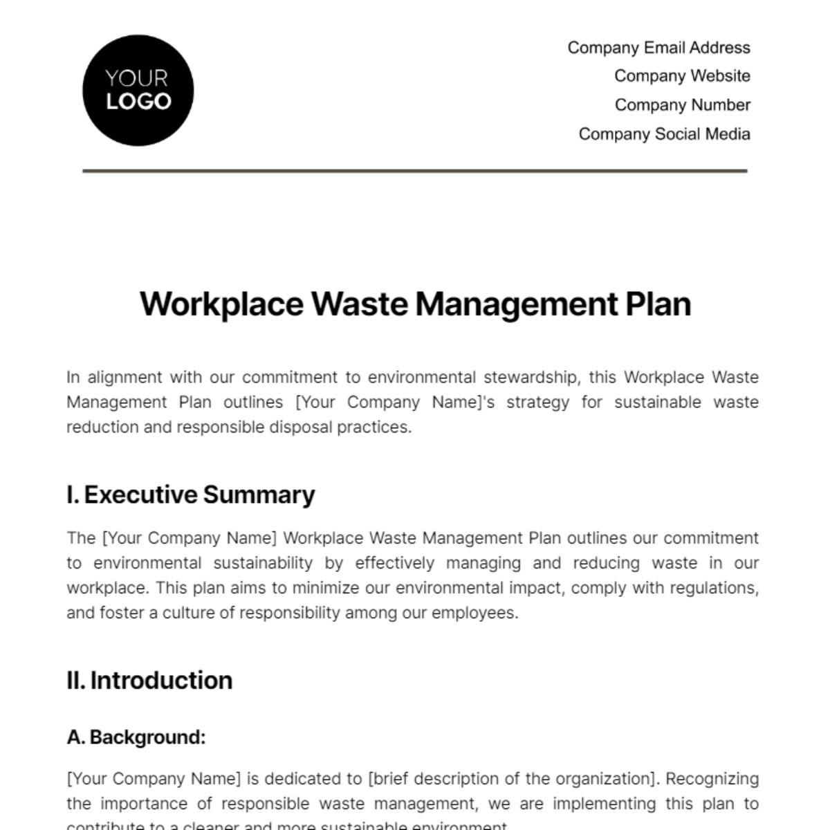 workplace-waste-management-plan-template-edit-online-download