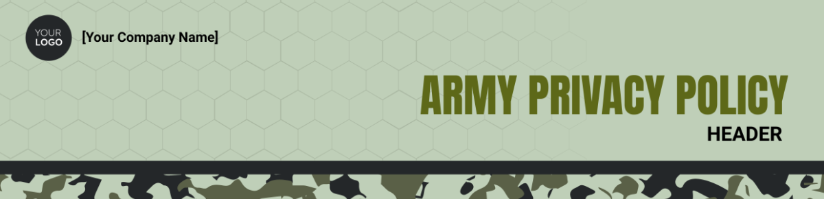 Army Privacy Policy Header Template