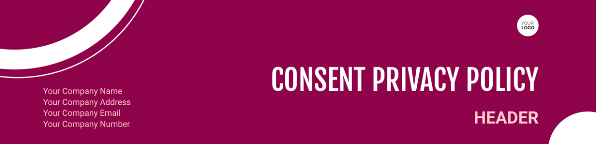 Consent Privacy Policy Header