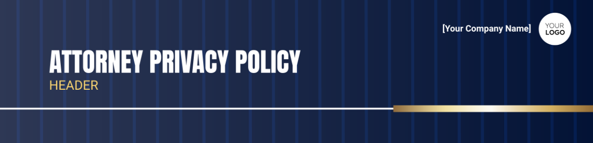 Attorney Privacy Policy Header Template