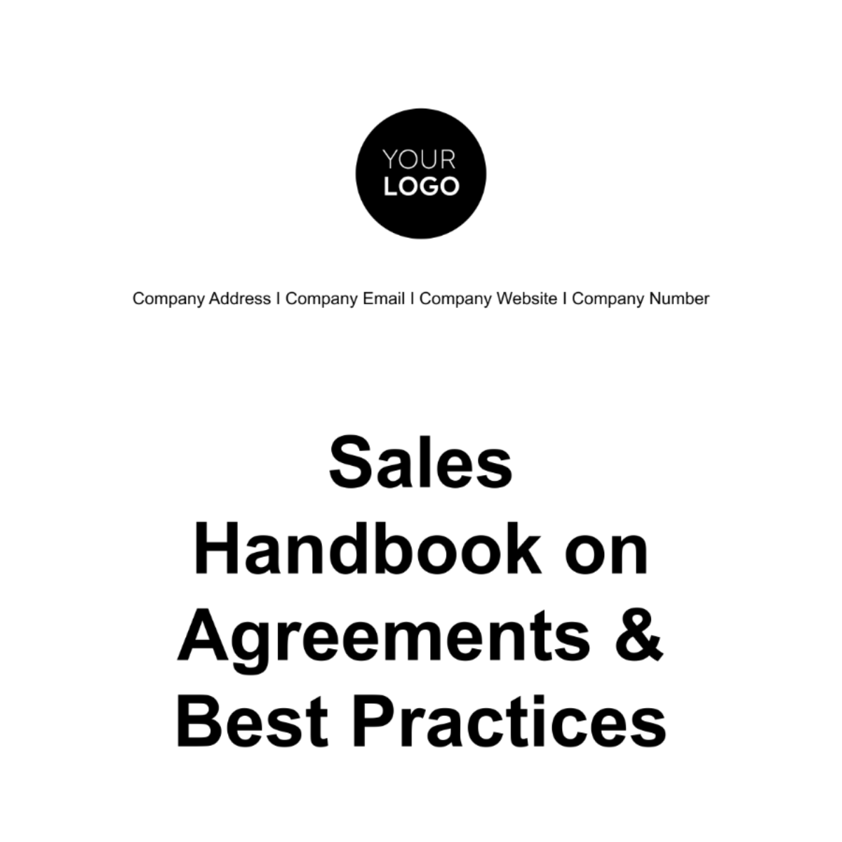 Free Sales Handbook on Agreements & Best Practices Template