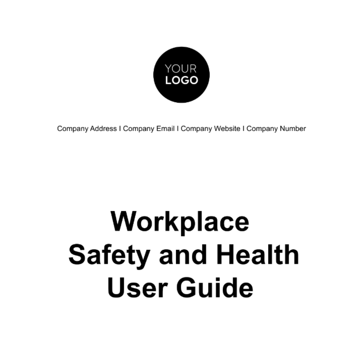 Workplace Safety and Health User Guide Template Edit Online