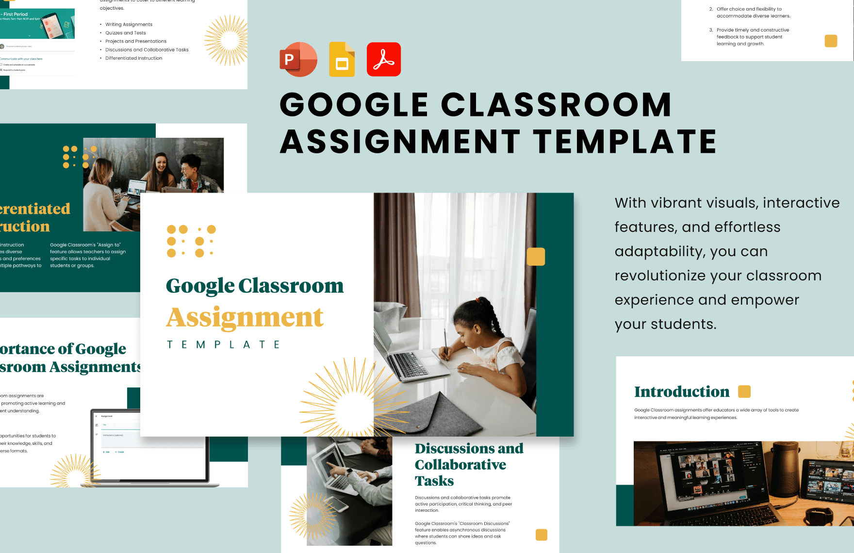 Google Classroom Assignment Template
