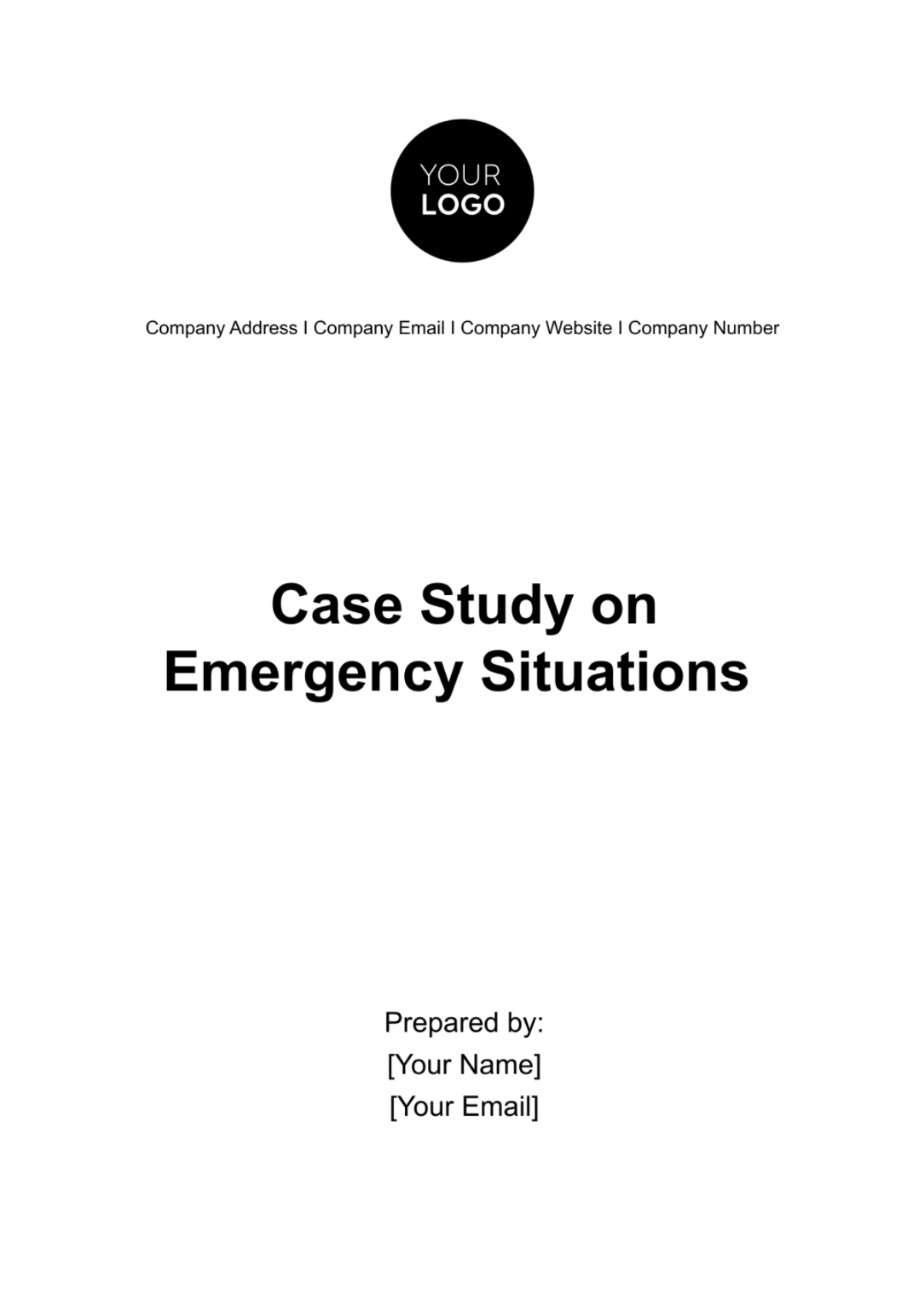 Case Study on Emergency Situations Template - Edit Online & Download