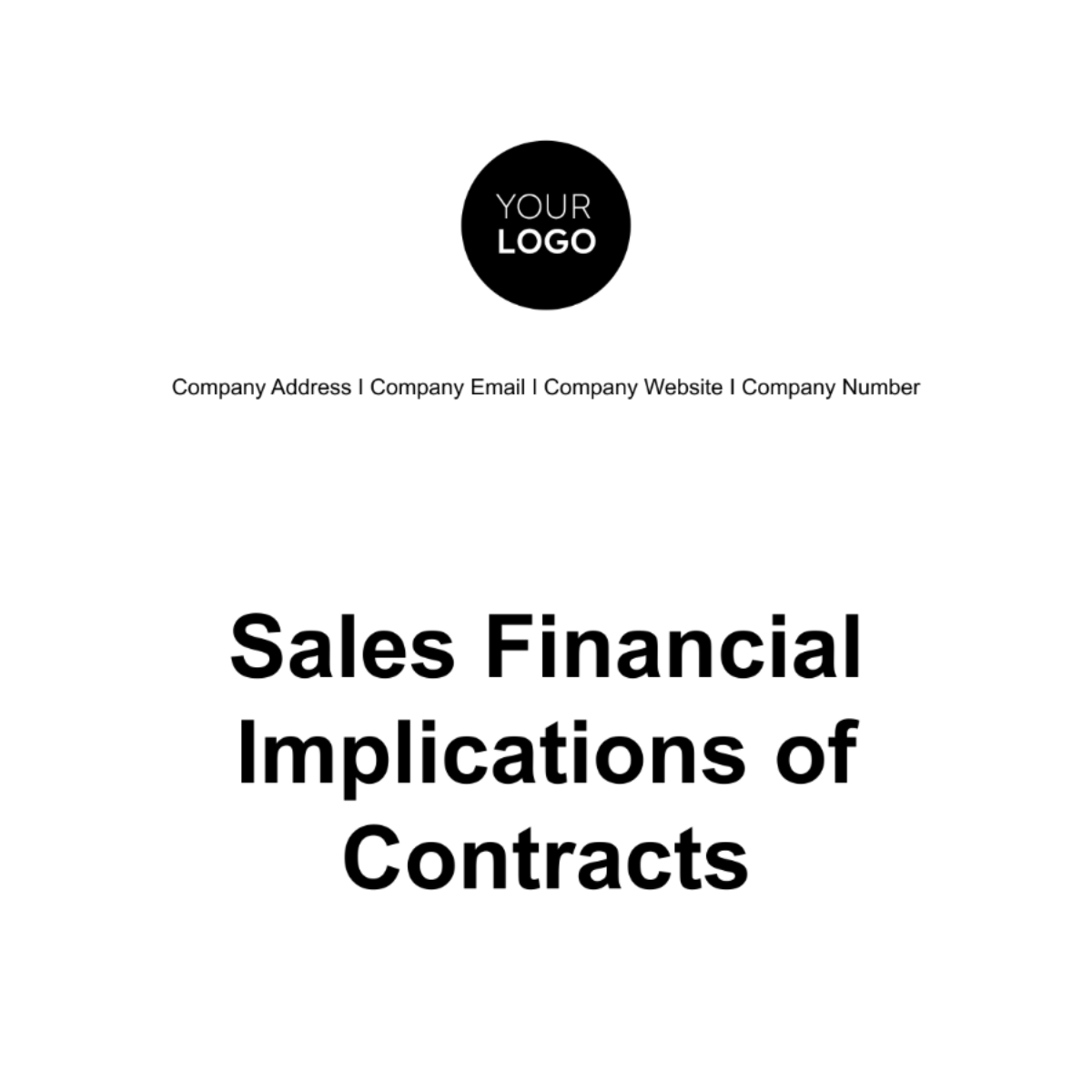 Free Sales Financial Implications of Contracts Template
