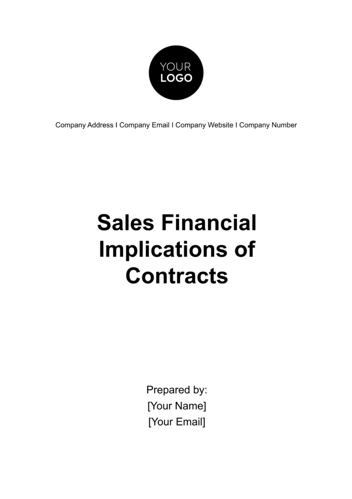 Sales Financial Implications of Contracts Template - Edit Online & Download