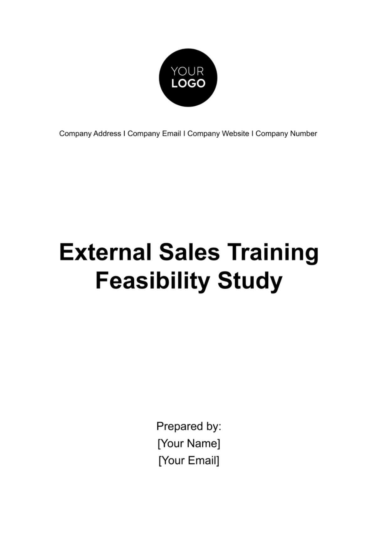 External Sales Training Feasibility Study Template - Edit Online & Download