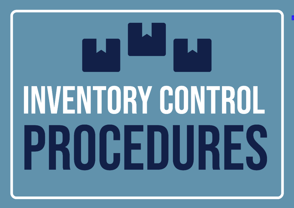 Inventory Control Procedures Signage