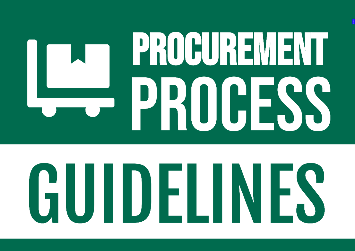 Procurement Process Guidelines Signage Template