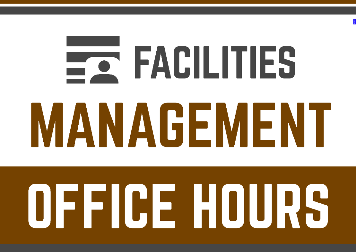 Facilities Management Office Hours Signage Template