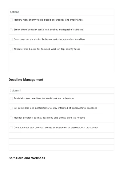 Free Organized To Do List Template to Edit Online