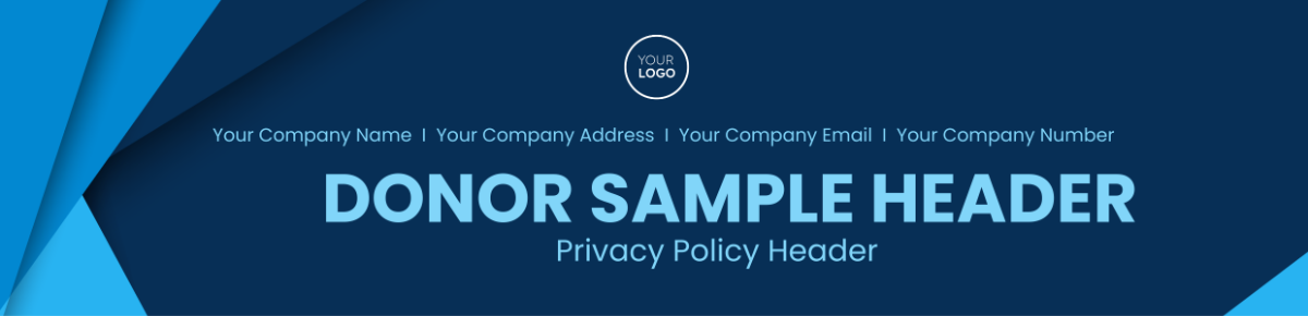 Donor Sample Privacy Policy Header