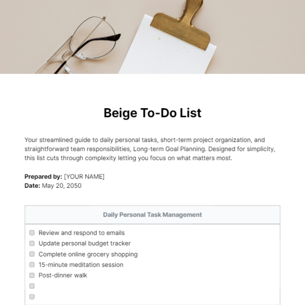 Quarterly To Do List Template - Edit Online & Download Example ...