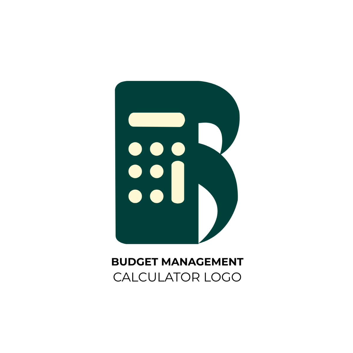 Free Budget Management Calculator Logo Template