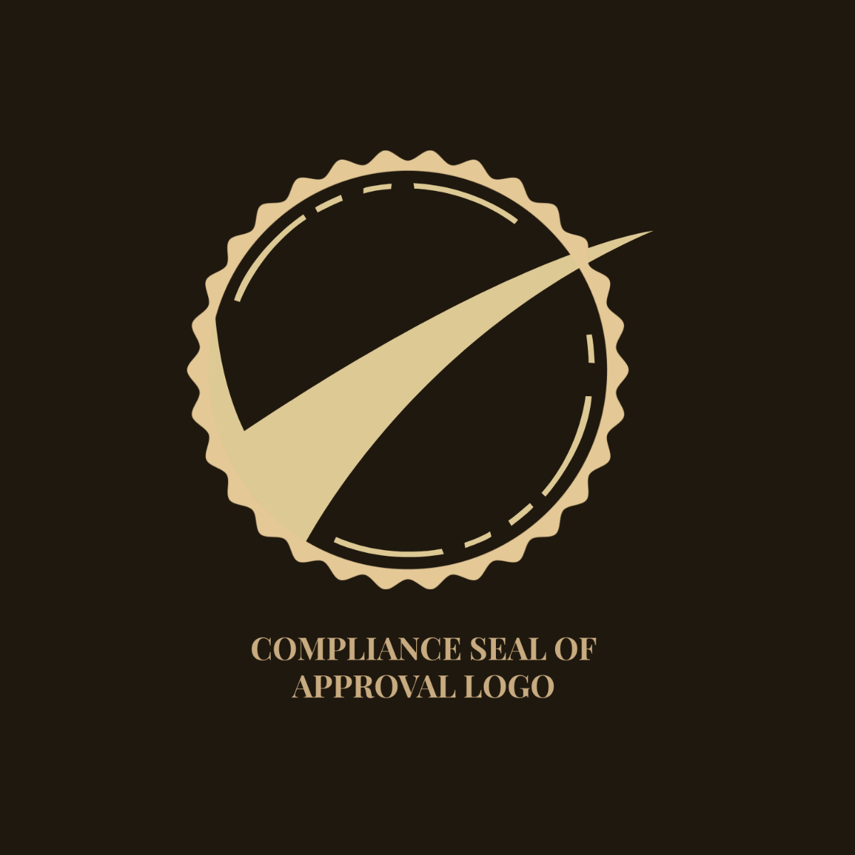 Compliance Seal of Approval Logo Template