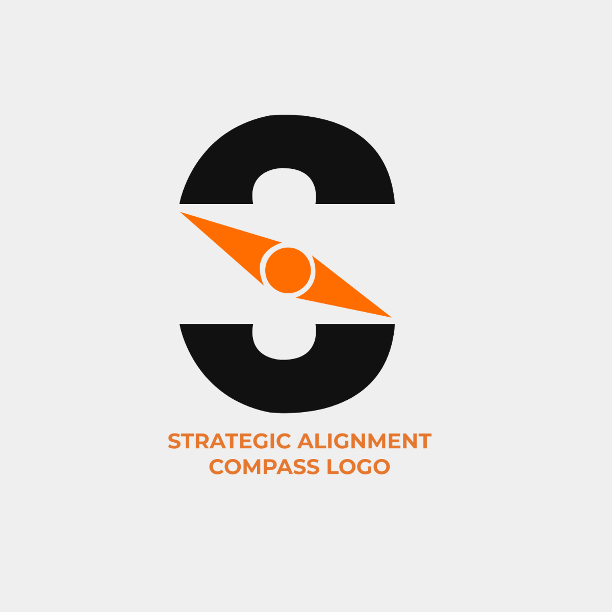 Strategic Alignment Compass Logo Template