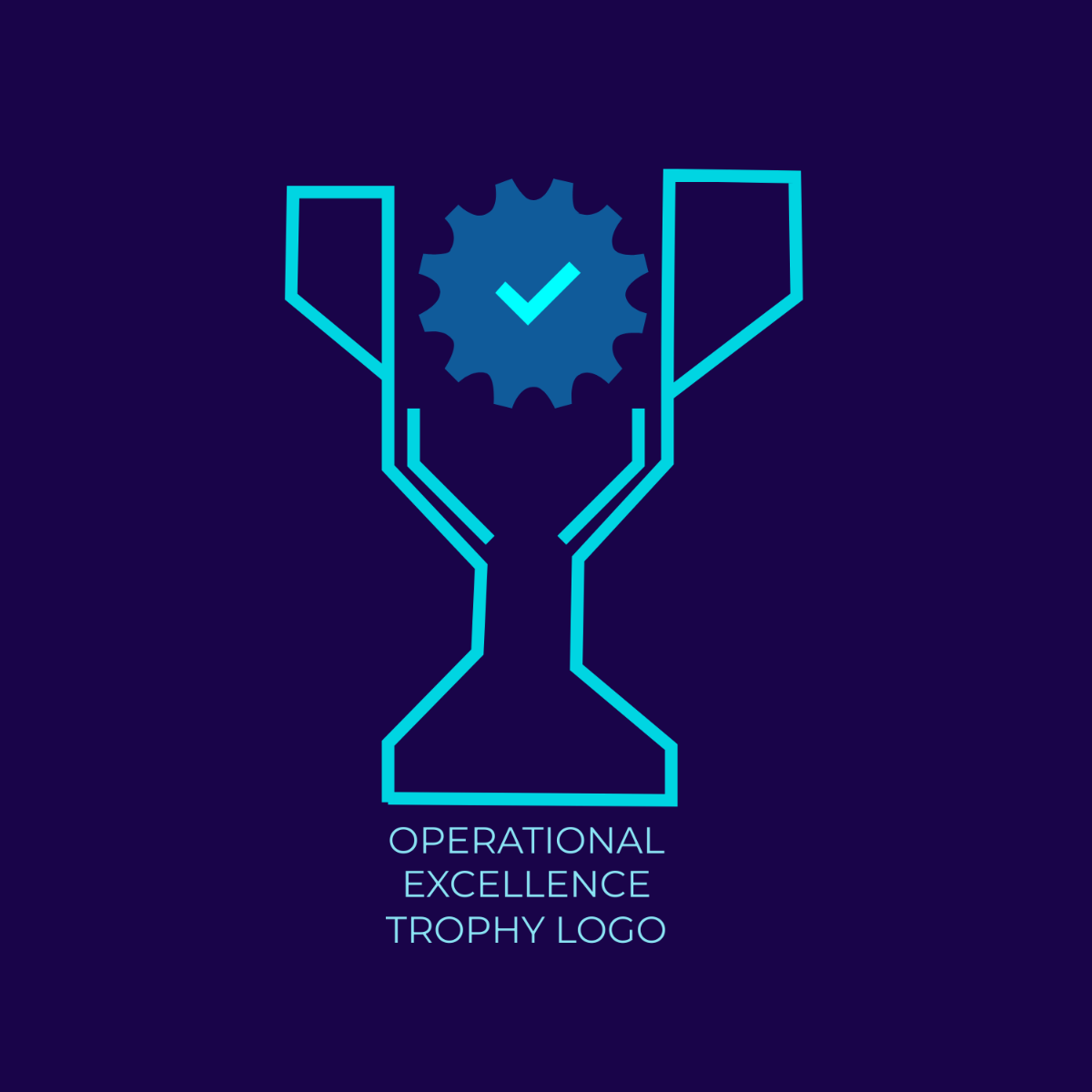 Operational Excellence Trophy Logo Template
