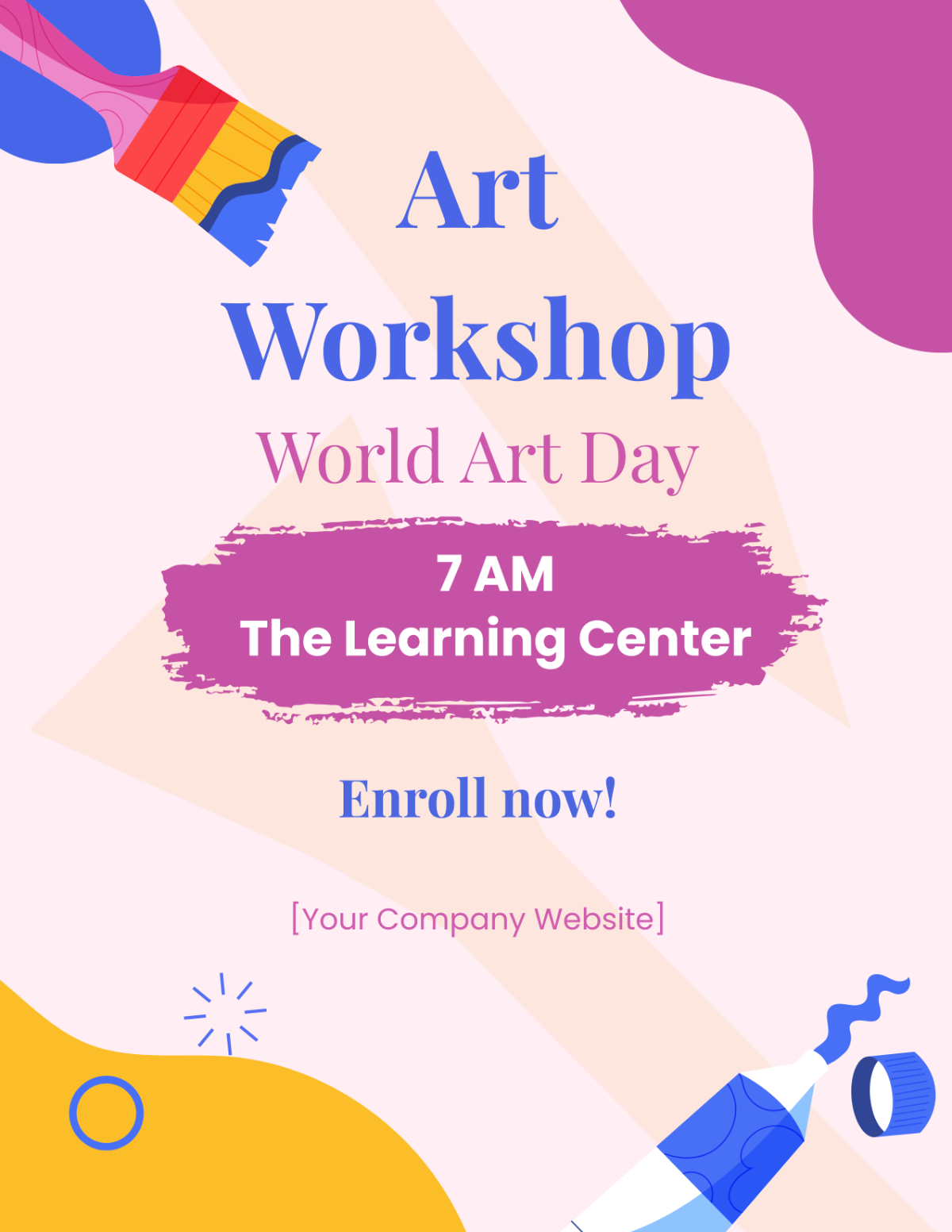 World Art Day Flyer