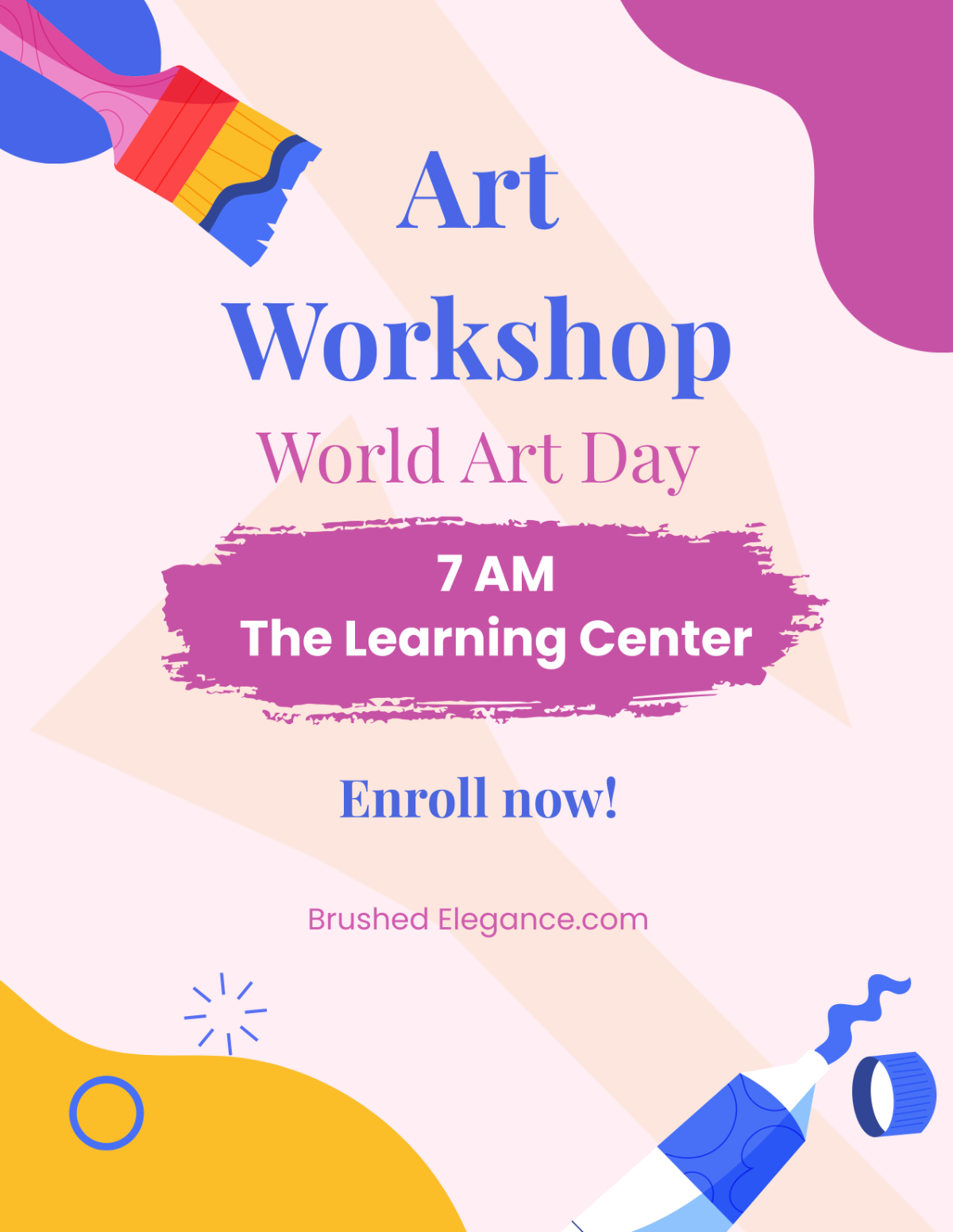 World Art Day Flyer Template - Edit Online & Download