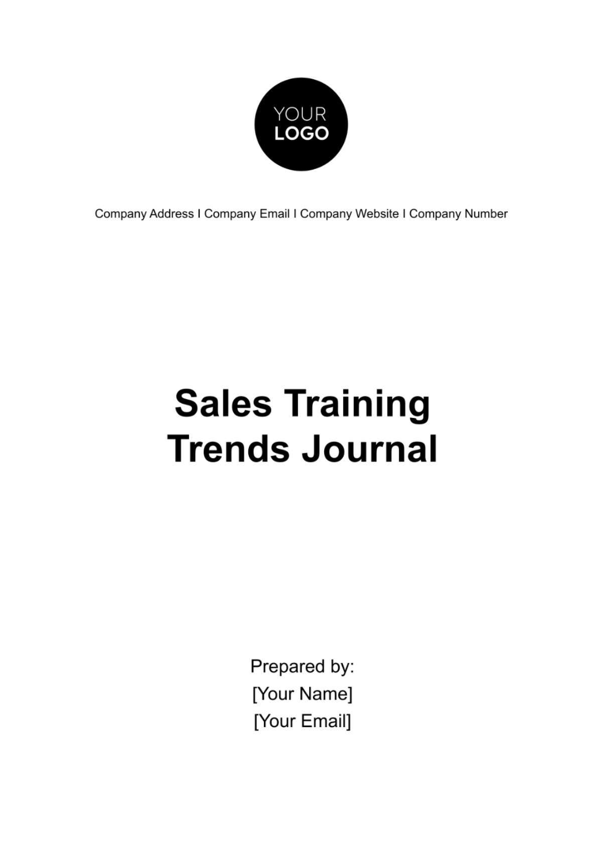 Sales Training Trends Journal Template - Edit Online & Download