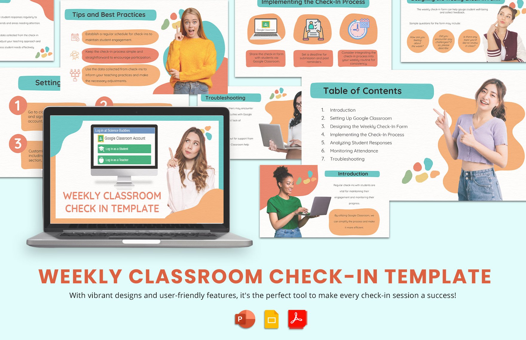 Weekly Classroom Check-In Template in PDF, PowerPoint, Google Slides