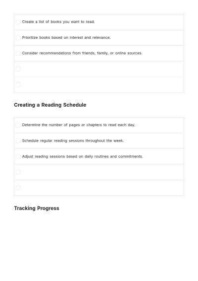 Free Reading To Do List Template to Edit Online