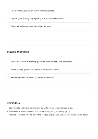 Free Reading To Do List Template to Edit Online
