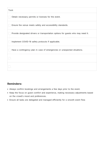 Free Champagne To Do List Template to Edit Online