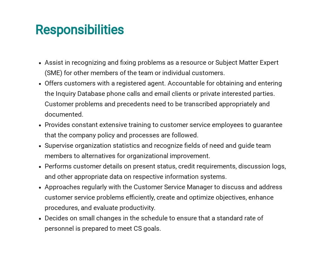 Free Customer Service Team Leader Job Description Template 3.jpe